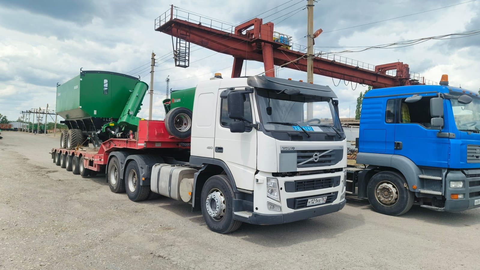 Автоперевозка бункера тралом